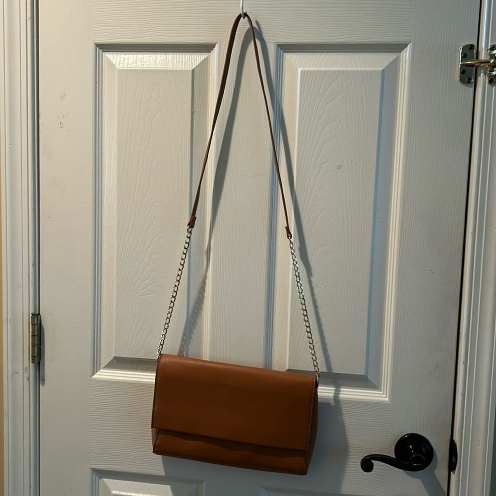 Brown leather purse